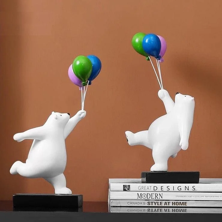 FlyingBalloonPolarBear-Homeko3 Flying Balloon Polar Bear - Homeko