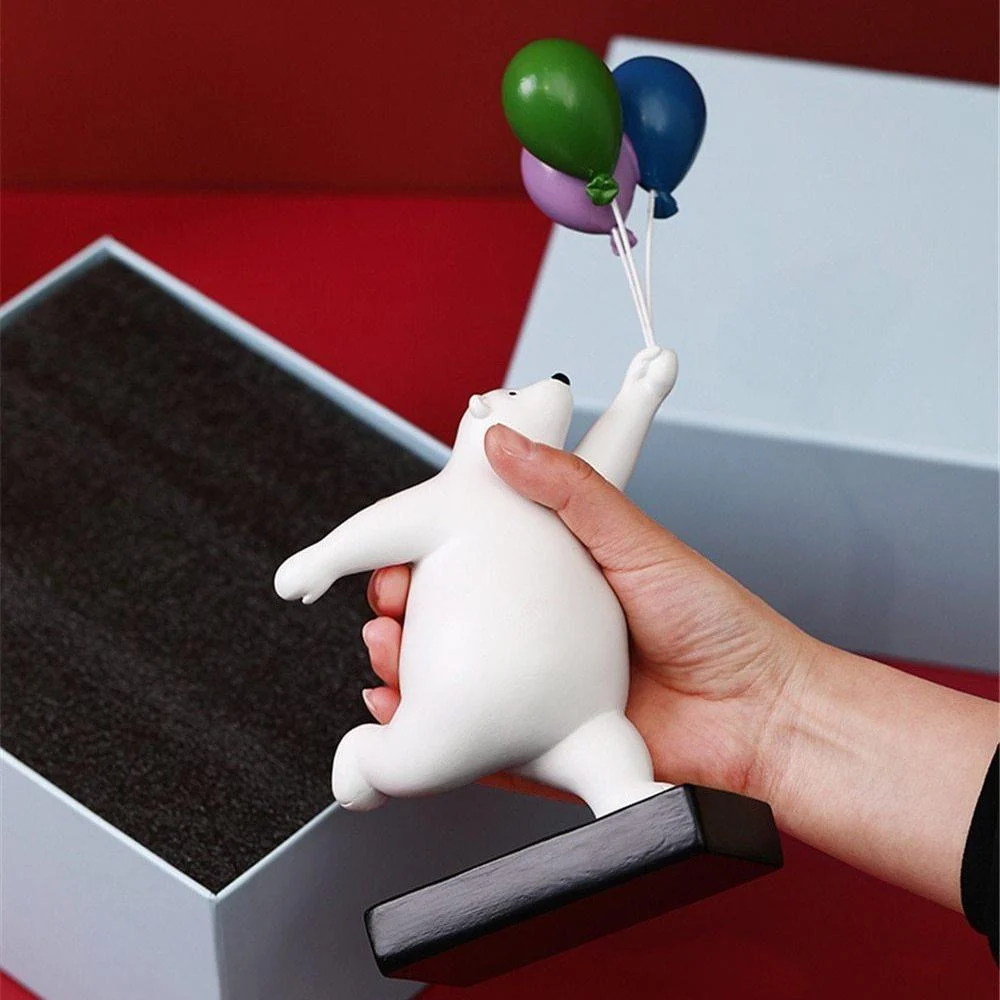FlyingBalloonPolarBear-Homeko6 Flying Balloon Polar Bear - Homeko