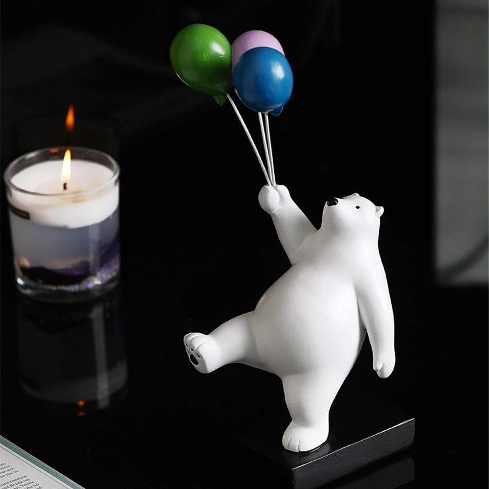 FlyingBalloonPolarBear-Homeko7 Flying Balloon Polar Bear - Homeko