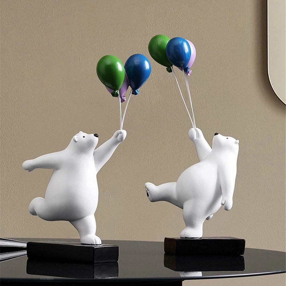 FlyingBalloonPolarBear-Homeko8 Flying Balloon Polar Bear - Homeko