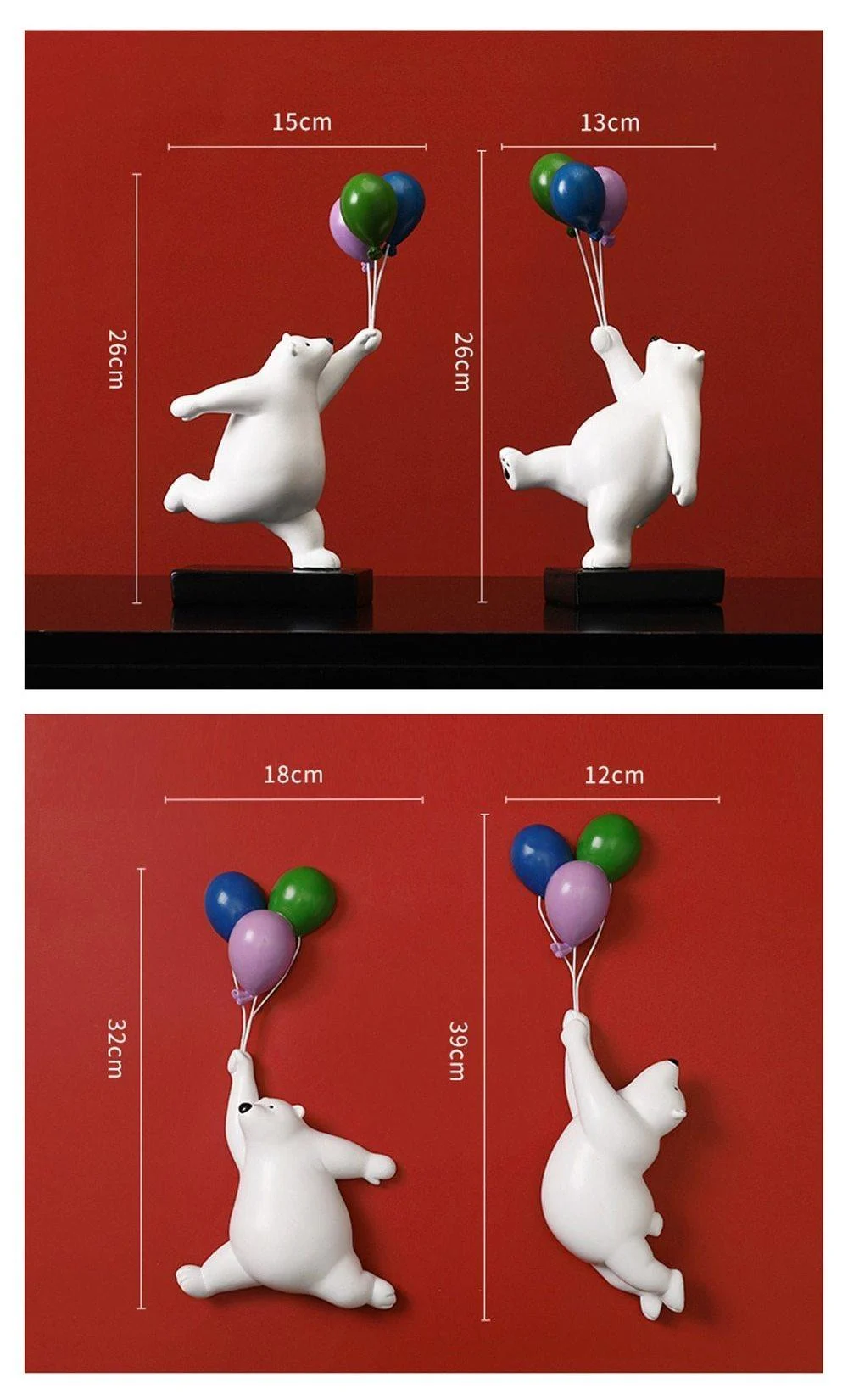 FlyingBalloonPolarBear-Homeko9 Flying Balloon Polar Bear - Homeko