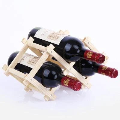FoldableWoodenWineBottleRack-Homeko7 Foldable Wooden Wine Bottle Rack - Homeko