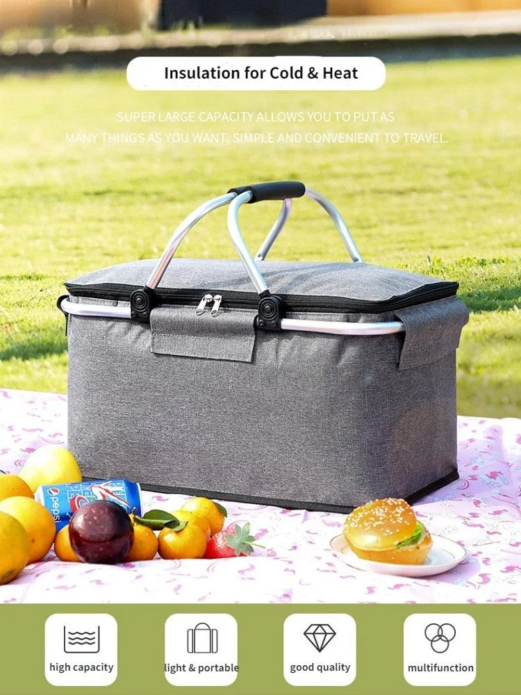 Foldable_Insulated_Picnic_Basket_-_-4190555 Foldable Insulated Picnic Basket -