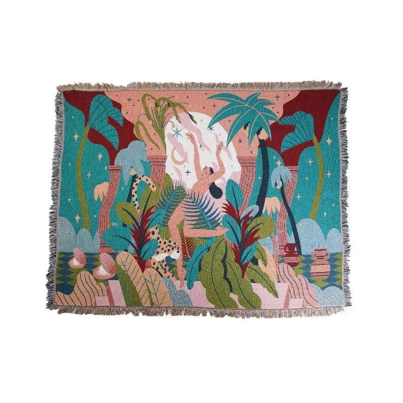 Forest_Dancer_Throw_Trendy_Jungle_Leaves_Tapestry_-_-4190880 Forest Dancer Throw: Trendy Jungle Leaves Tapestry -