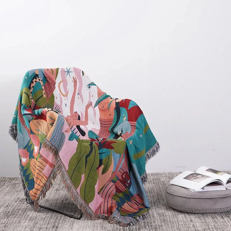 Forest_Dancer_Throw_Trendy_Jungle_Leaves_Tapestry_-_-4190888 Forest Dancer Throw: Trendy Jungle Leaves Tapestry -