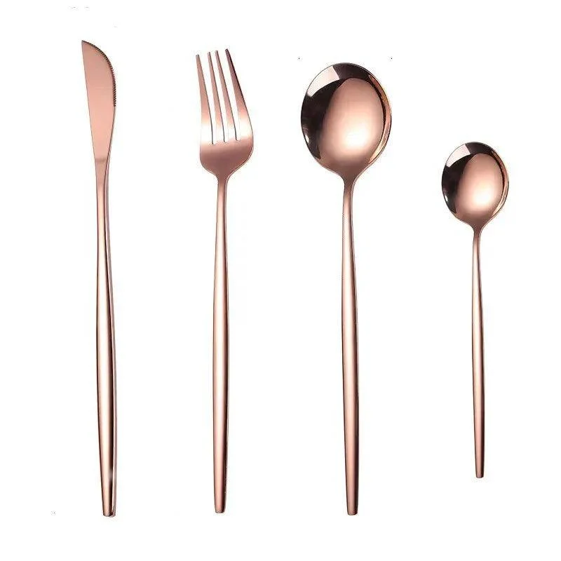 Four_Piece_Metallic_Coloured_Cutlery_Set_-_-_tag1_-4228635 Four Piece Metallic Coloured Cutlery Set - - #tag1#