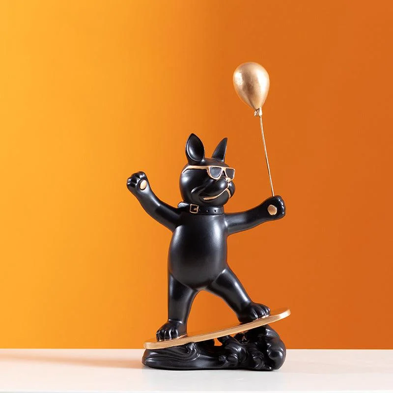 FrenchBulldogSurferwithBalloon-Homeko9 French Bulldog Surfer with Balloon - Homeko