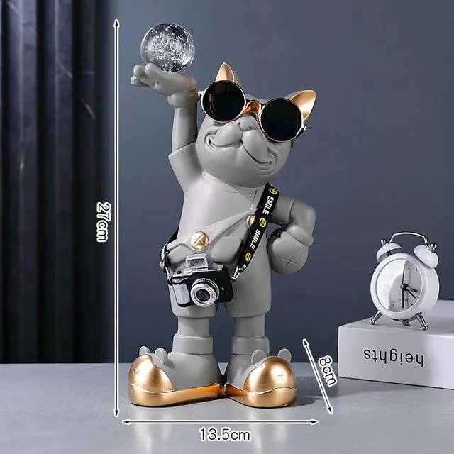 FrenchBulldogwithCrystalBall-Homeko13 French Bulldog with Crystal Ball - Homeko