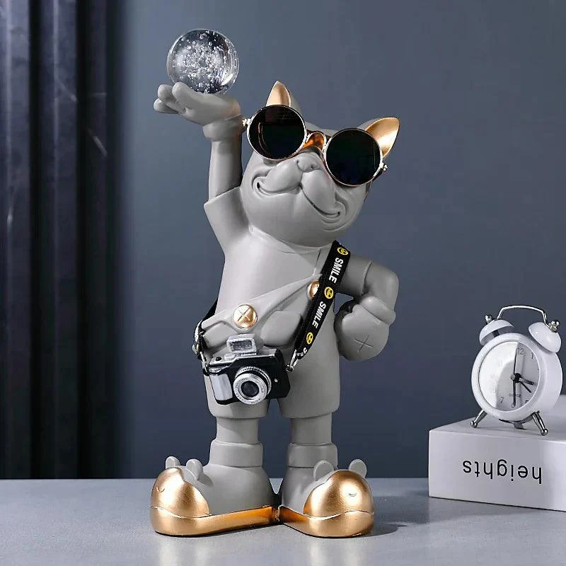 FrenchBulldogwithCrystalBall-Homeko4 French Bulldog with Crystal Ball - Homeko