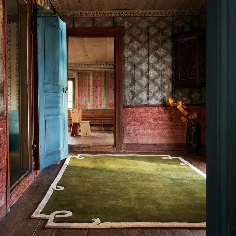 French Retro Hand Design Carpet Rug -