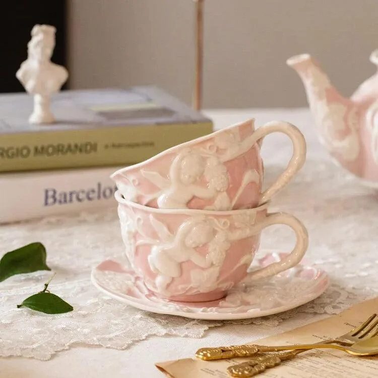 French_Style_Angel_Hand_Painted_Tea_Set_-_-4191455 French Style Angel Hand Painted Tea Set -