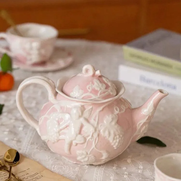 French_Style_Angel_Hand_Painted_Tea_Set_-_-4191459 French Style Angel Hand Painted Tea Set -
