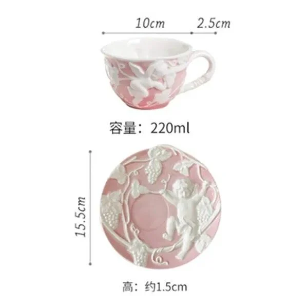 French_Style_Angel_Hand_Painted_Tea_Set_-_-4191491 French Style Angel Hand Painted Tea Set -