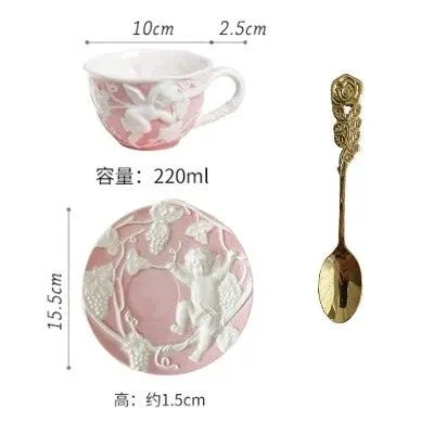 French_Style_Angel_Hand_Painted_Tea_Set_-_-4191503 French Style Angel Hand Painted Tea Set -