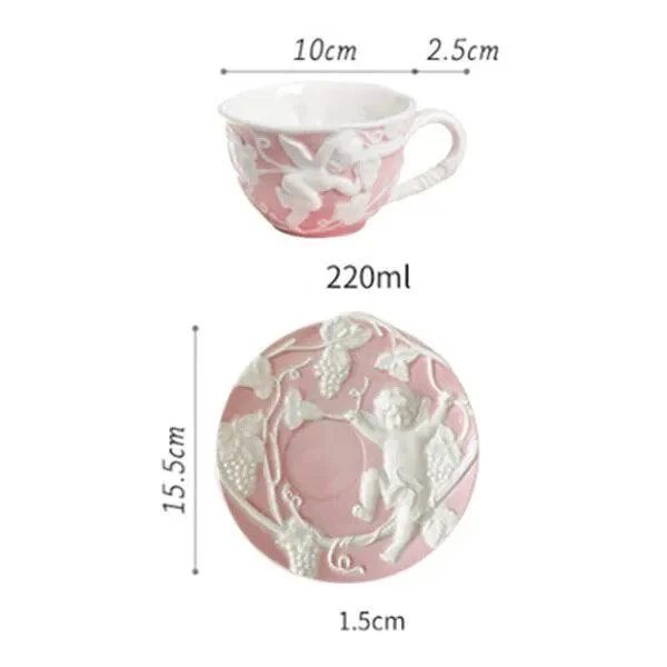 French_Style_Angel_Hand_Painted_Tea_Set_-_-4191513 French Style Angel Hand Painted Tea Set -