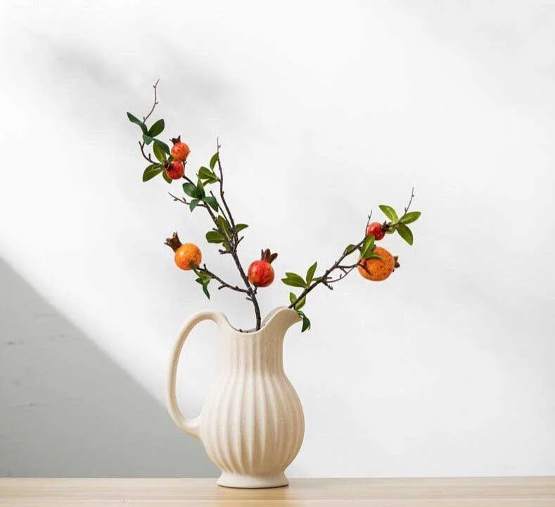 French_Style_White_Ceramic_Farmhouse_Vase_-_-4191636 French Style White Ceramic Farmhouse Vase -