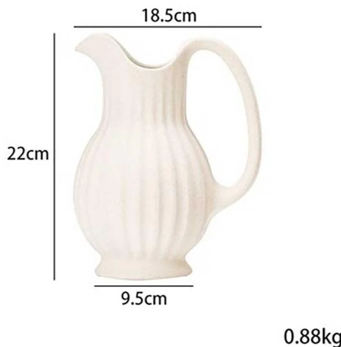 French_Style_White_Ceramic_Farmhouse_Vase_-_-4191652 French Style White Ceramic Farmhouse Vase -