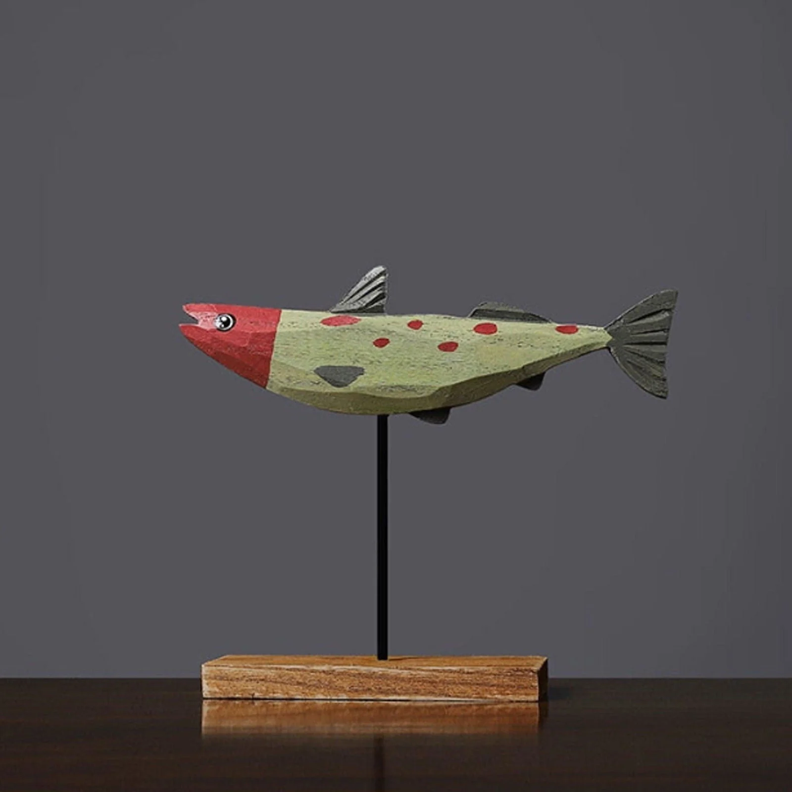 Freshwater_Fish_Hand-Crafted_Wooden_Sculpture_-_-4191812 Freshwater Fish Hand-Crafted Wooden Sculpture -