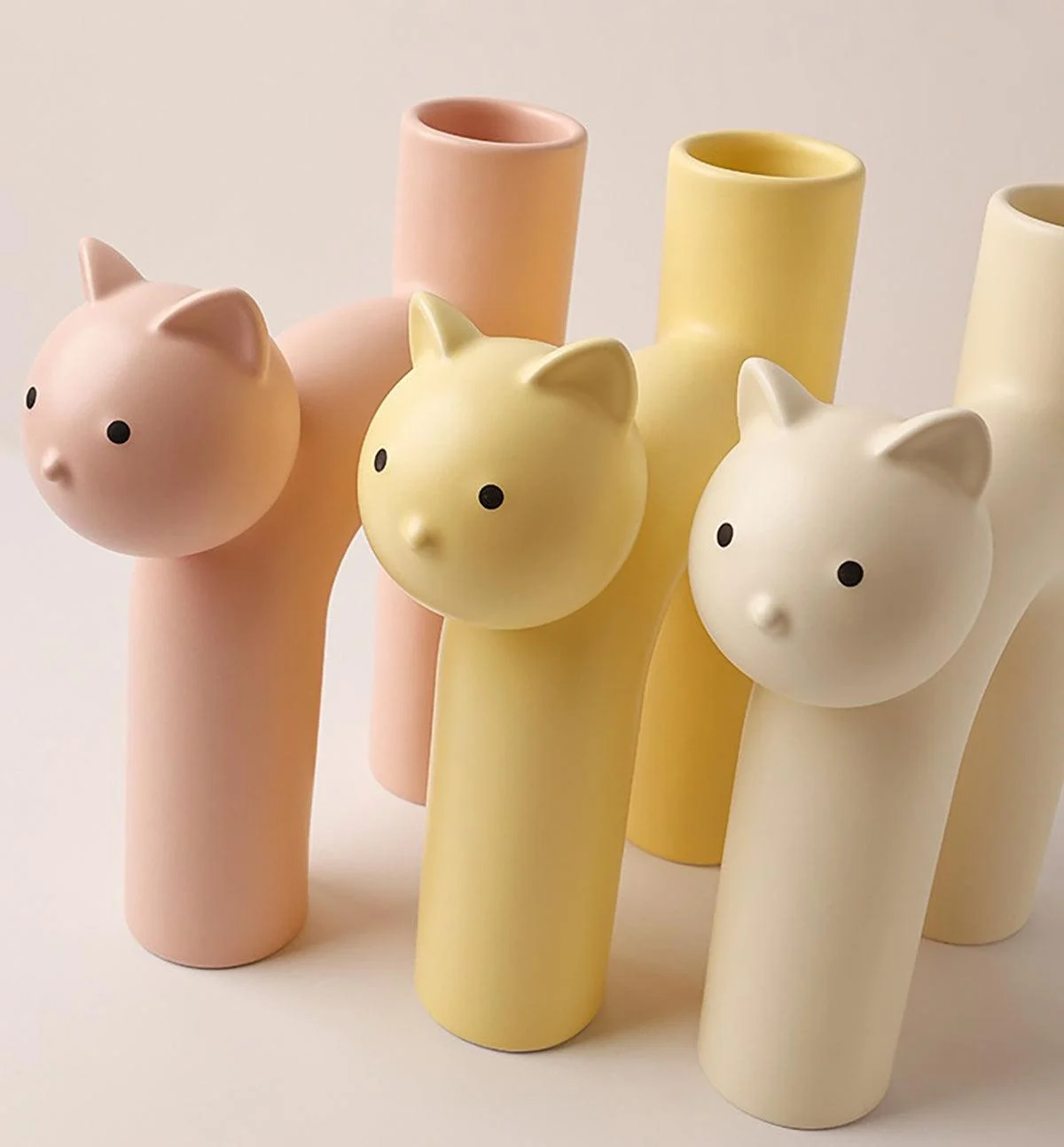 Frisky Kitty Tube Vase -