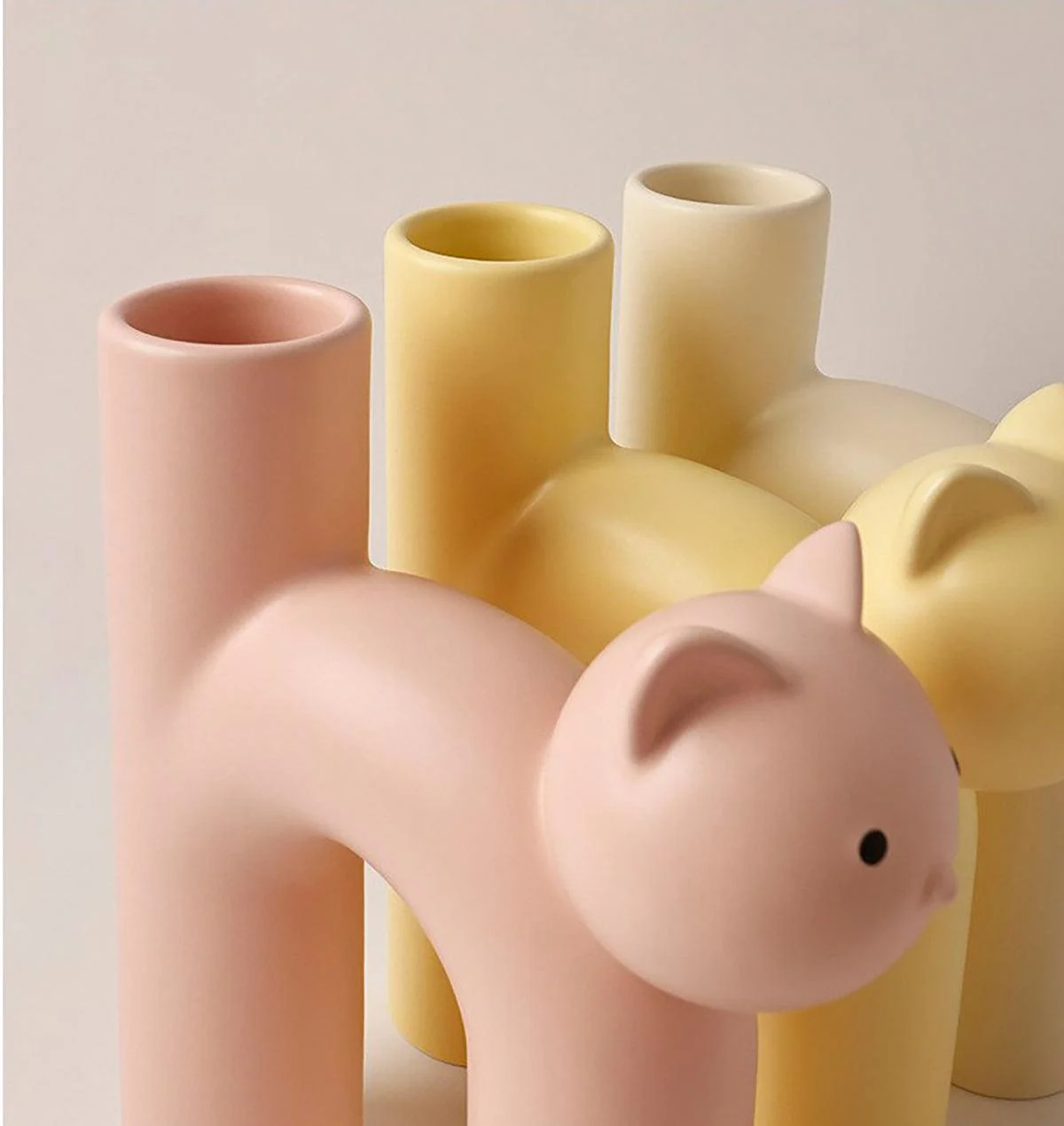 Frisky Kitty Tube Vase -