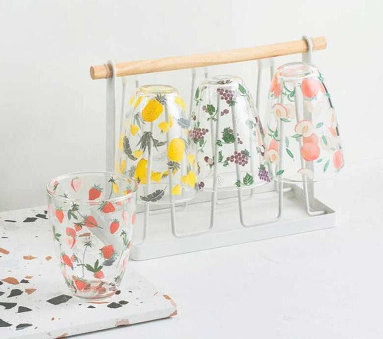 Fruit Borosilicate Glass Mug -