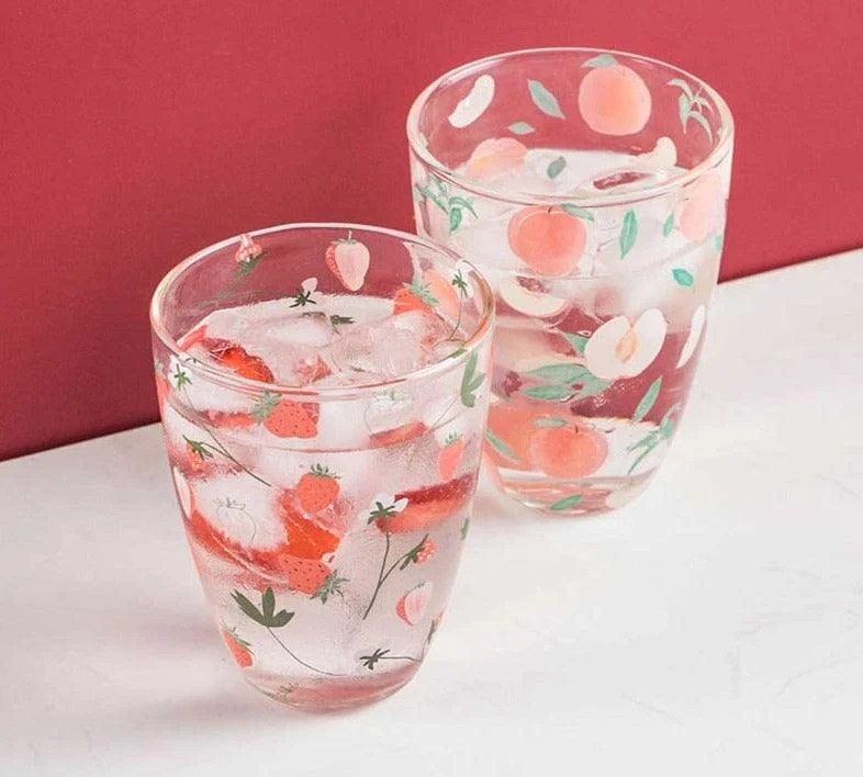 Fruit Borosilicate Glass Mug -