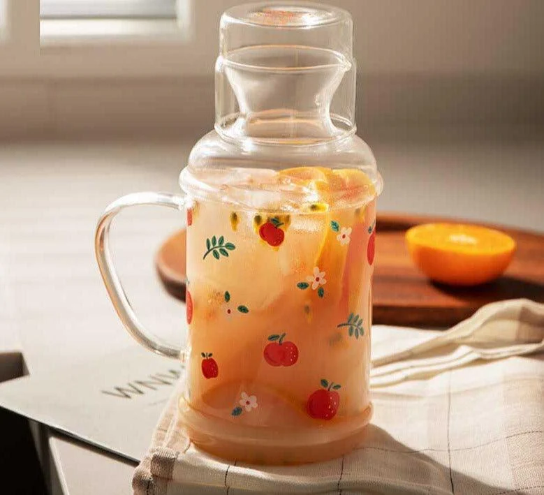 Fruit Borosilicate Glass Tea Kettle -