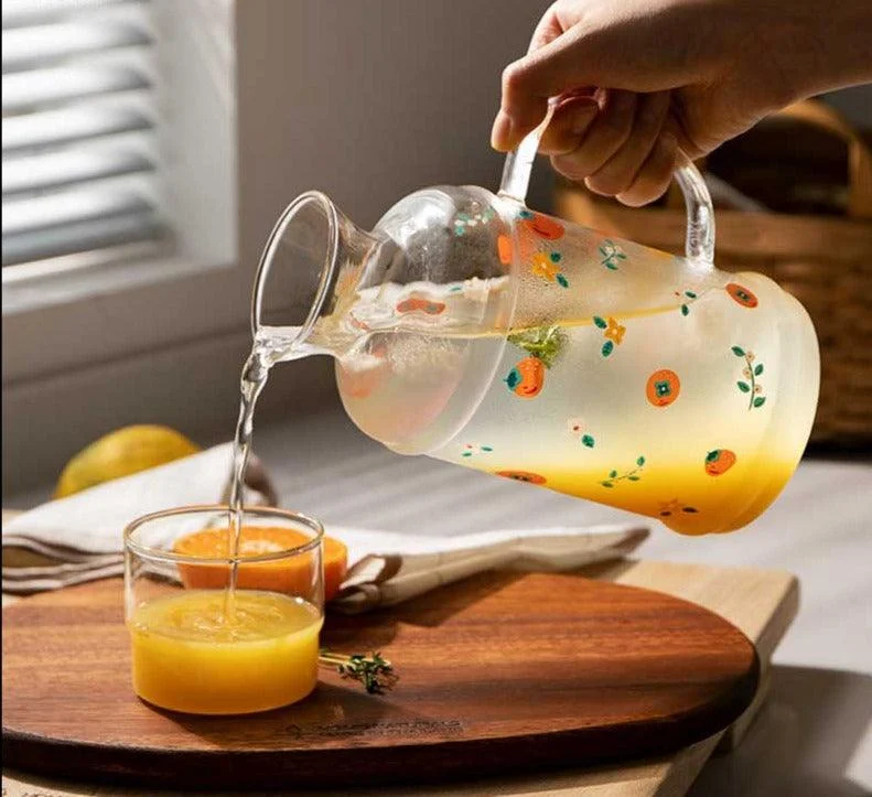 Fruit Borosilicate Glass Tea Kettle -