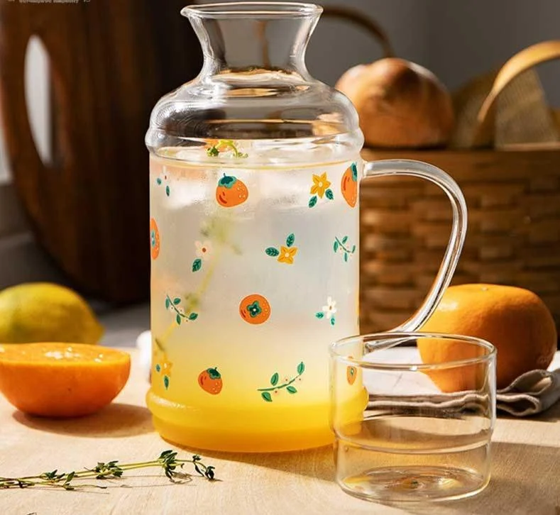 Fruit Borosilicate Glass Tea Kettle -