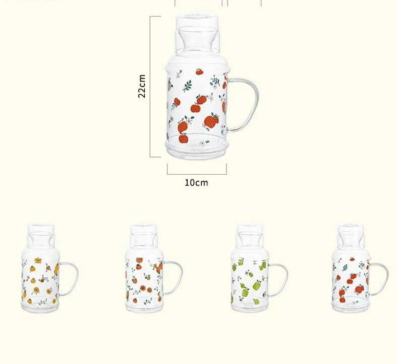 Fruit Borosilicate Glass Tea Kettle -