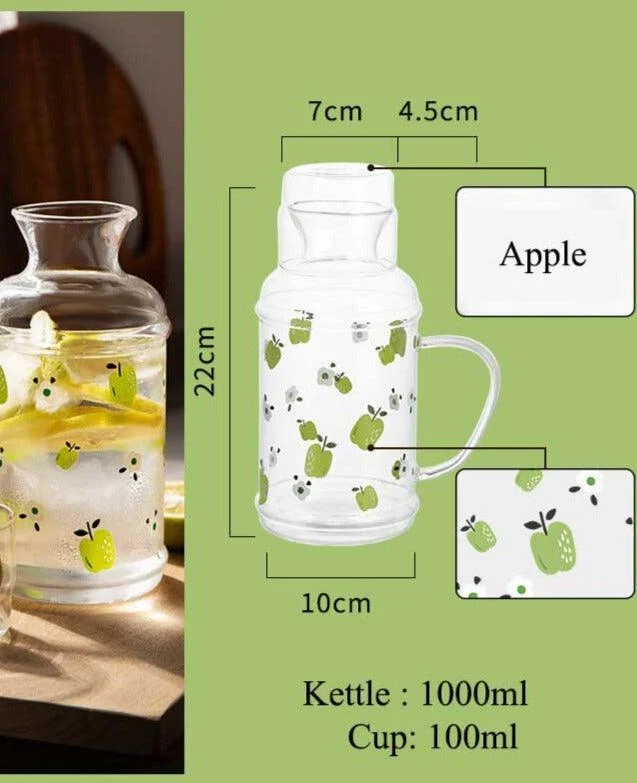Fruit Borosilicate Glass Tea Kettle -