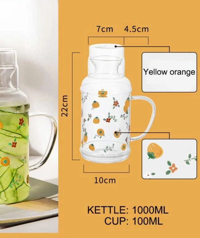 Fruit Borosilicate Glass Tea Kettle -