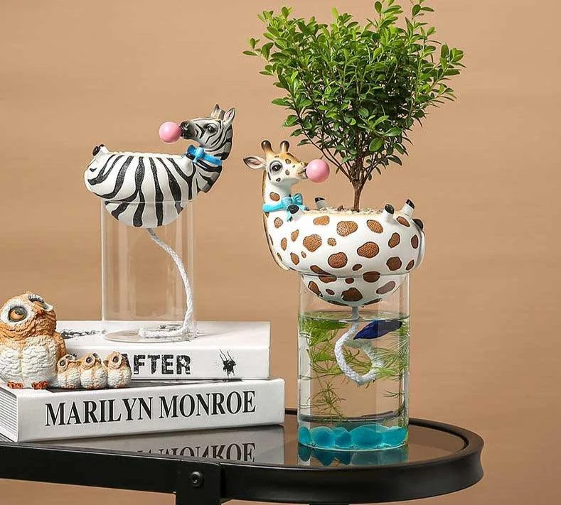 Funny_Giraffe_Zebra_Vase_Fish_Tank_-_-4192635 Funny Giraffe Zebra Vase Fish Tank -