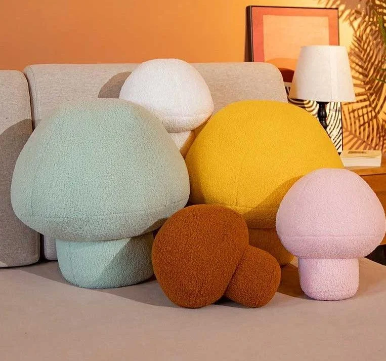 Funny Mushroom Plush Pillow -