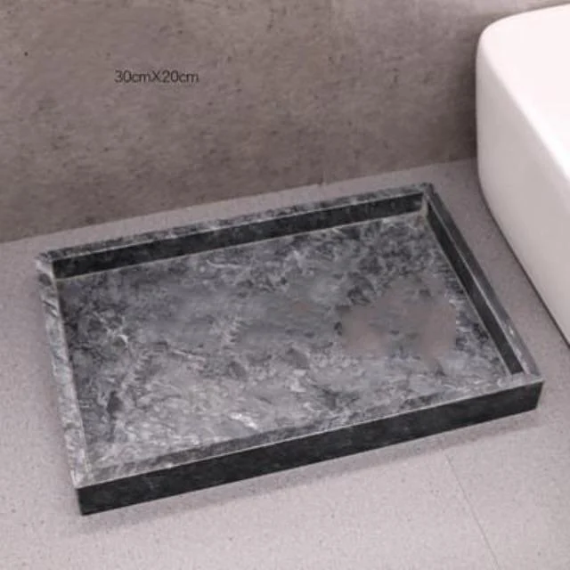 Gamela-MarbleTextureBathroomStorageTray-Homeko11 Gamela - Marble Texture Bathroom Storage Tray - Homeko