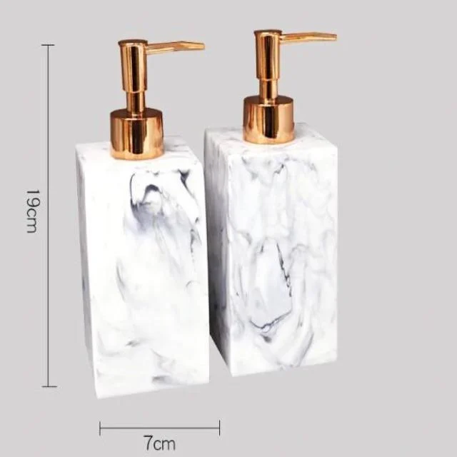 Gamela-MarbleTextureBathroomStorageTray-Homeko5 Gamela - Marble Texture Bathroom Storage Tray - Homeko