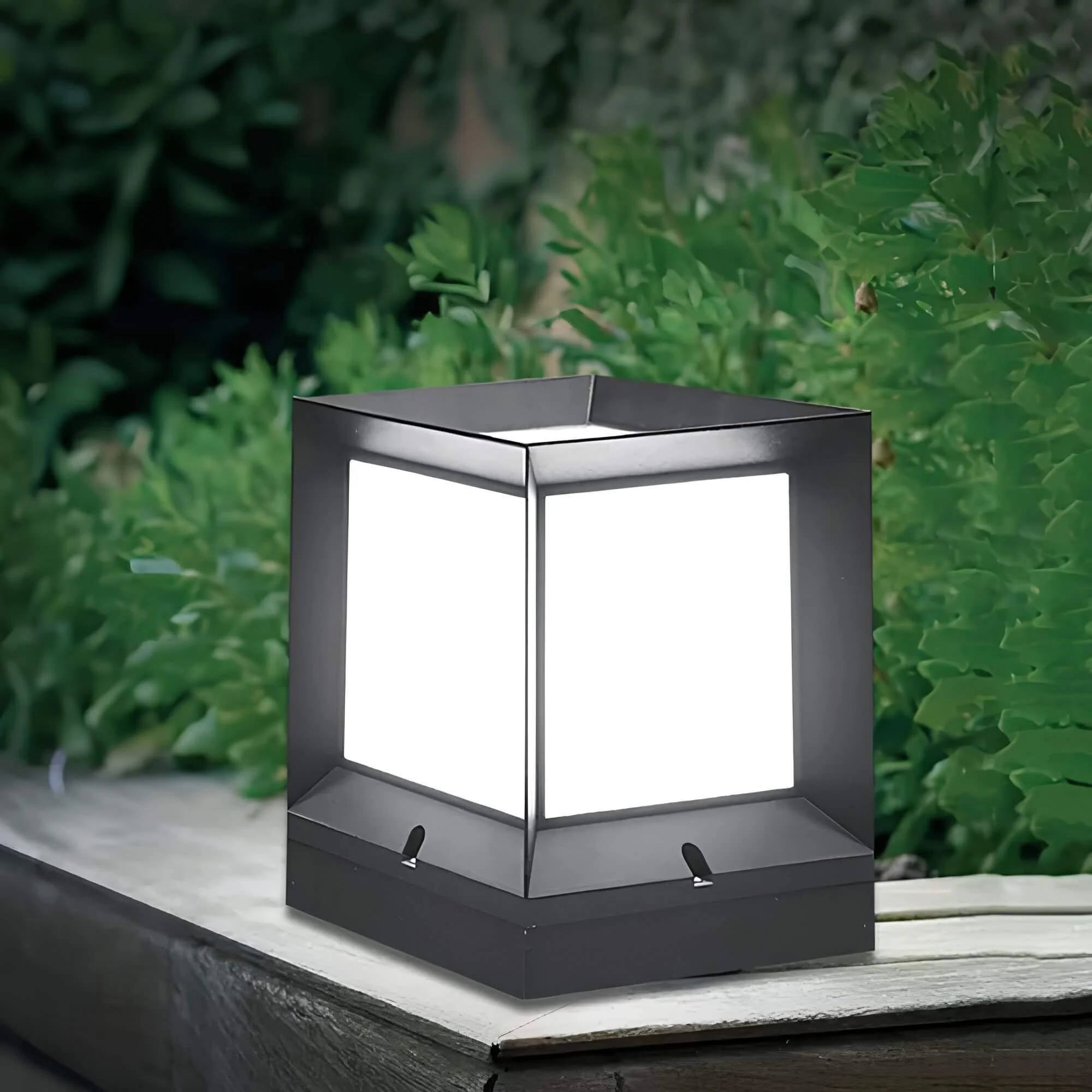 GeoGlimmerKubusStehlampe-ModerneLED-Aussen-undInnenleuchte Geoglimmerkubusstehlampe Moderneled Aussen Undinnenleuchte