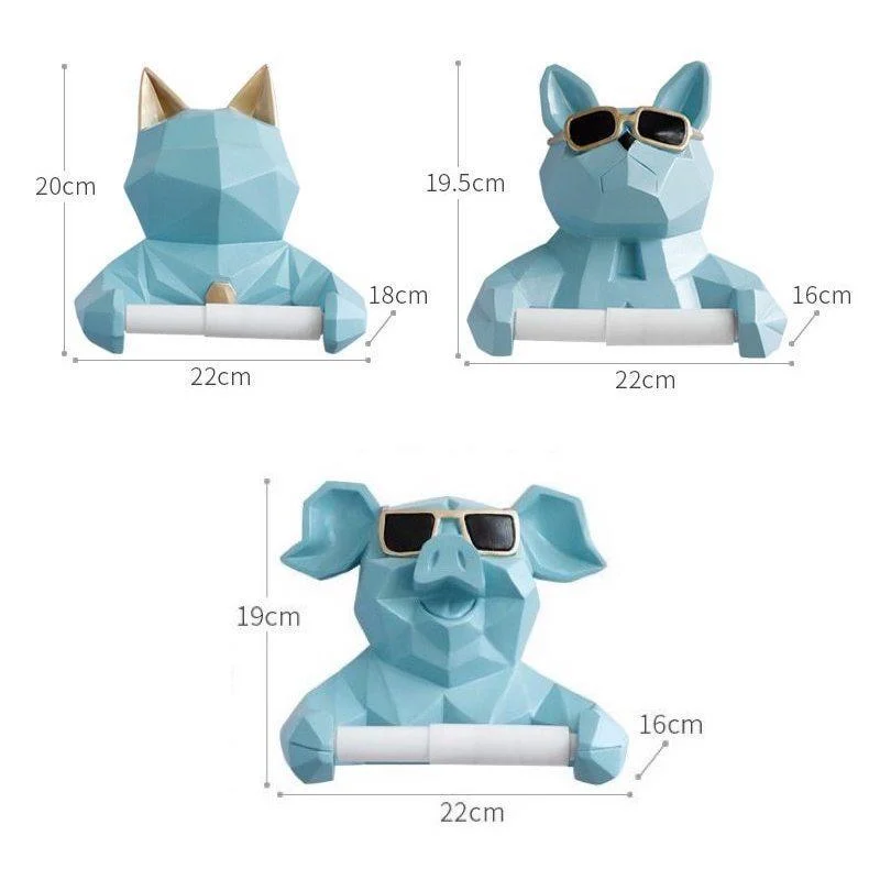 GeometricAnimalToiletPaperHolder-Homeko13 Geometric Animal Toilet Paper Holder - Homeko