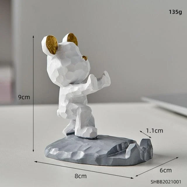 GeometricBearPhoneHolder-Homeko12 Geometric Bear Phone Holder - Homeko