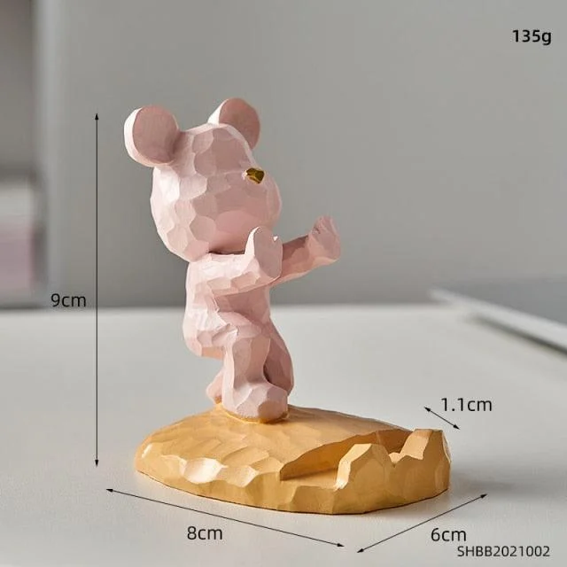 GeometricBearPhoneHolder-Homeko13 Geometric Bear Phone Holder - Homeko
