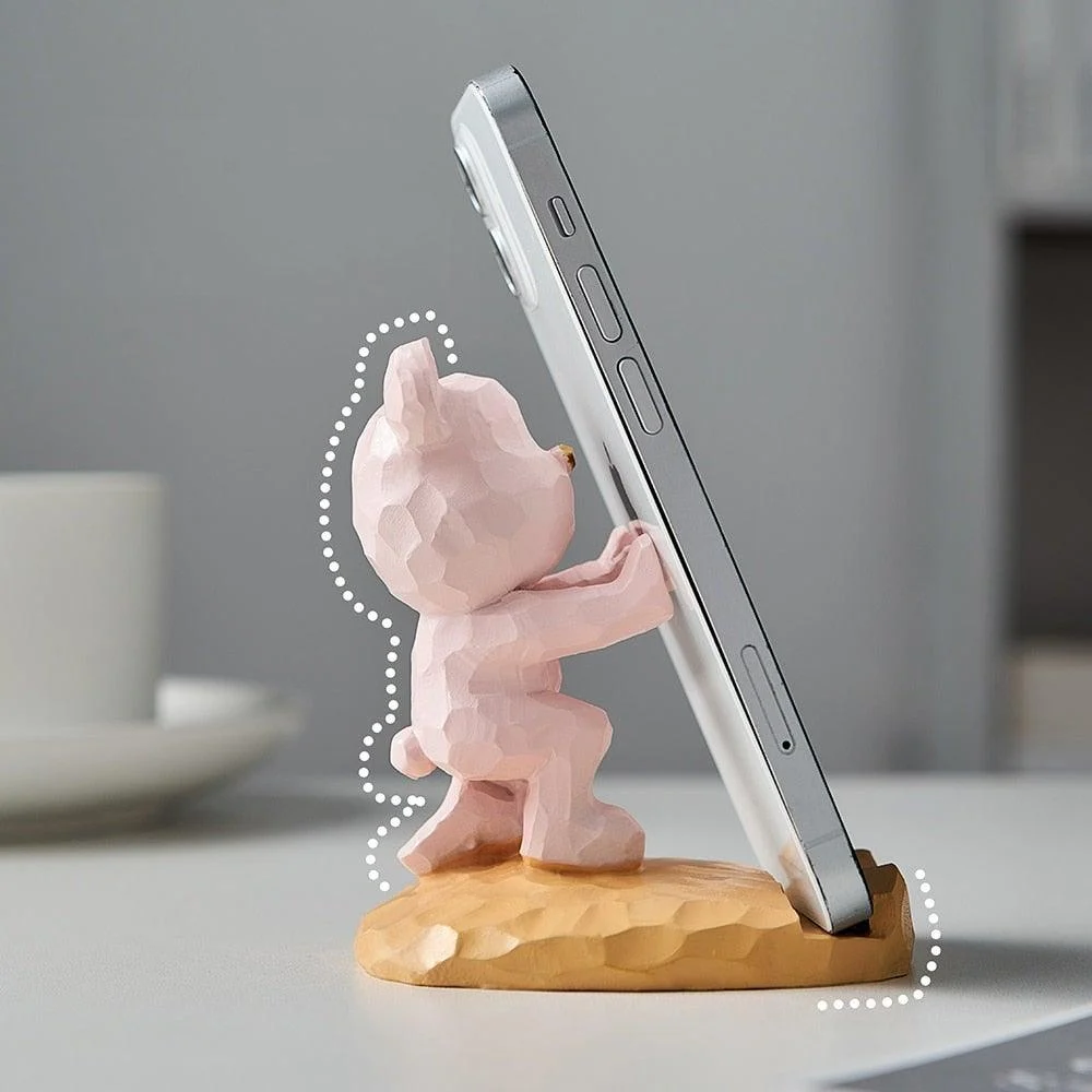 GeometricBearPhoneHolder-Homeko3 Geometric Bear Phone Holder - Homeko