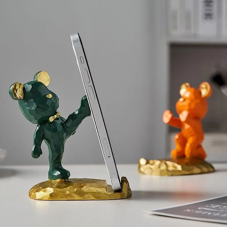 GeometricBearPhoneHolder-Homeko4 Geometric Bear Phone Holder - Homeko