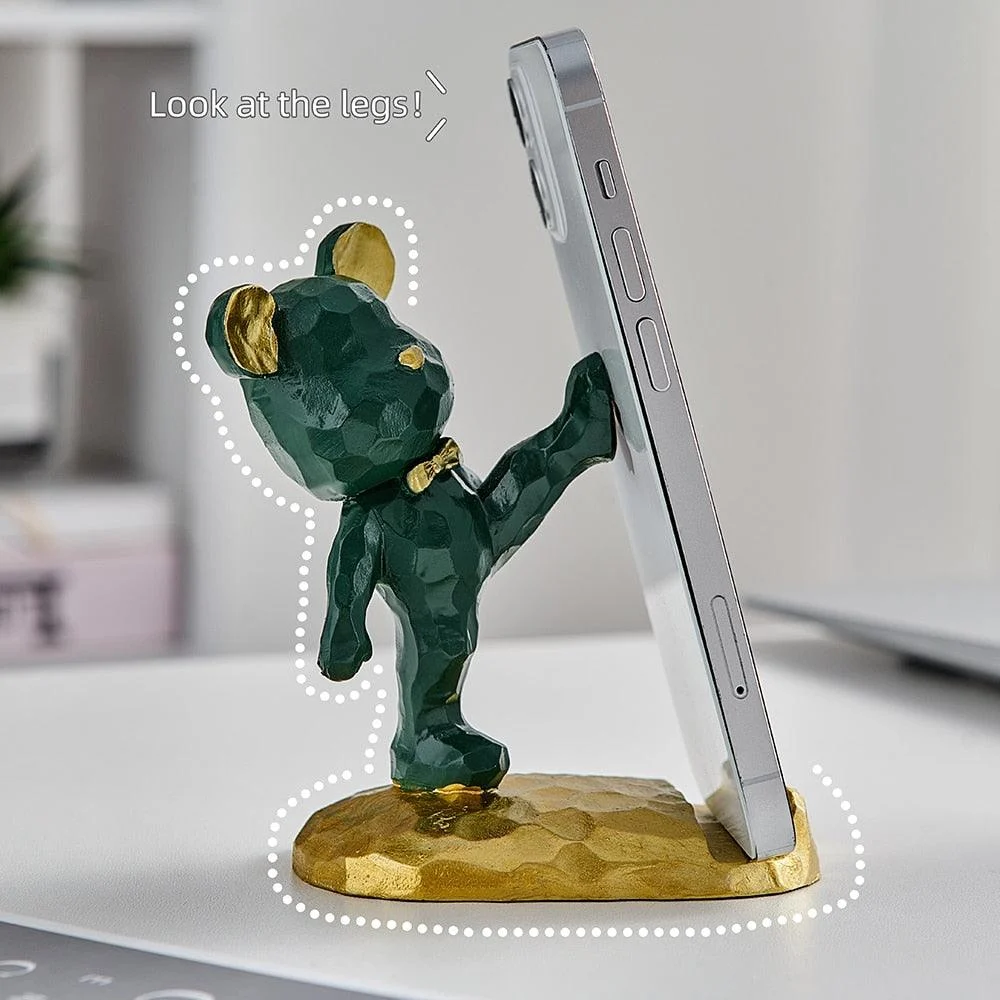 GeometricBearPhoneHolder-Homeko7 Geometric Bear Phone Holder - Homeko