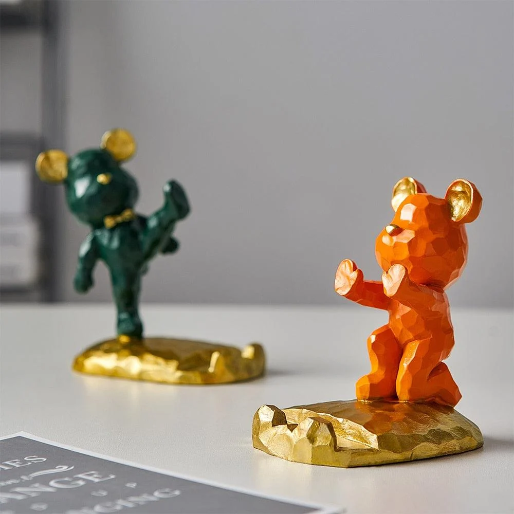 GeometricBearPhoneHolder-Homeko8 Geometric Bear Phone Holder - Homeko