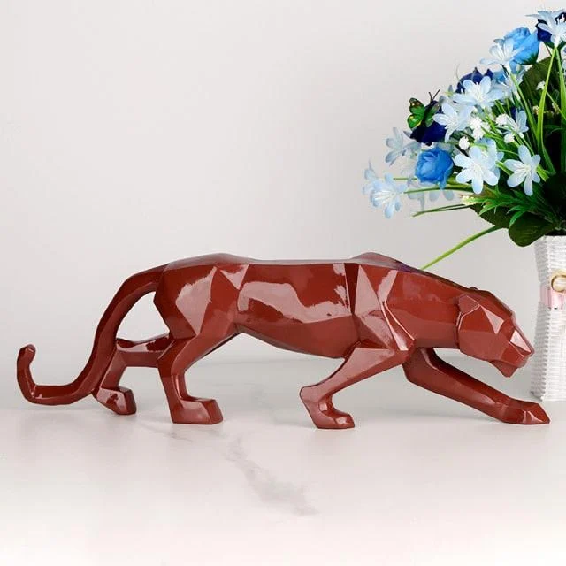 GeometricBlackPantherSculpture-Homeko10 Geometric Black Panther Sculpture - Homeko