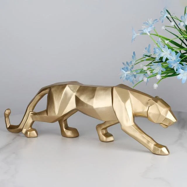 GeometricBlackPantherSculpture-Homeko11 Geometric Black Panther Sculpture - Homeko