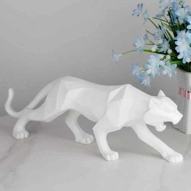 GeometricBlackPantherSculpture-Homeko12 Geometric Black Panther Sculpture - Homeko