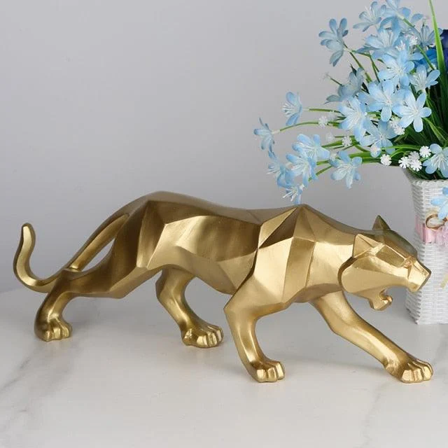 GeometricBlackPantherSculpture-Homeko15 Geometric Black Panther Sculpture - Homeko