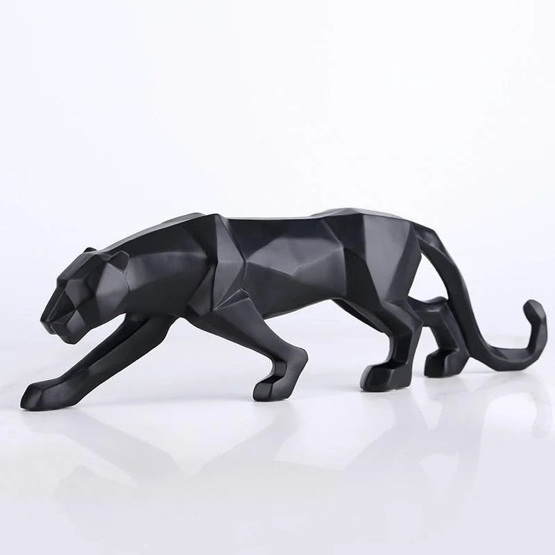 GeometricBlackPantherSculpture-Homeko7 Geometric Black Panther Sculpture - Homeko