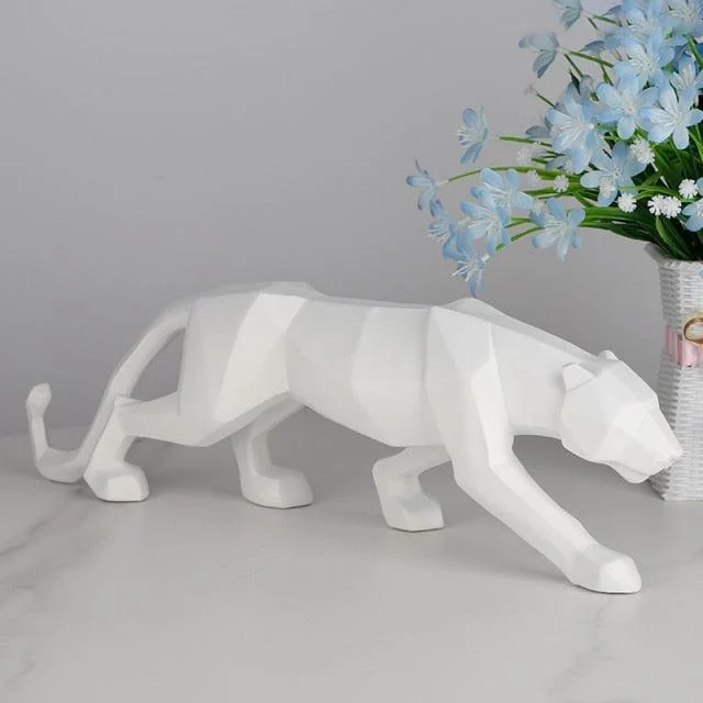GeometricBlackPantherSculpture-Homeko8 Geometric Black Panther Sculpture - Homeko